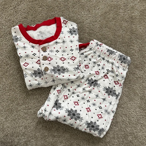 HonestBaby Family Matching Holiday Pajamas 100% Organic Cotton - Jumbo Fair Isle - Picture 3 of 3